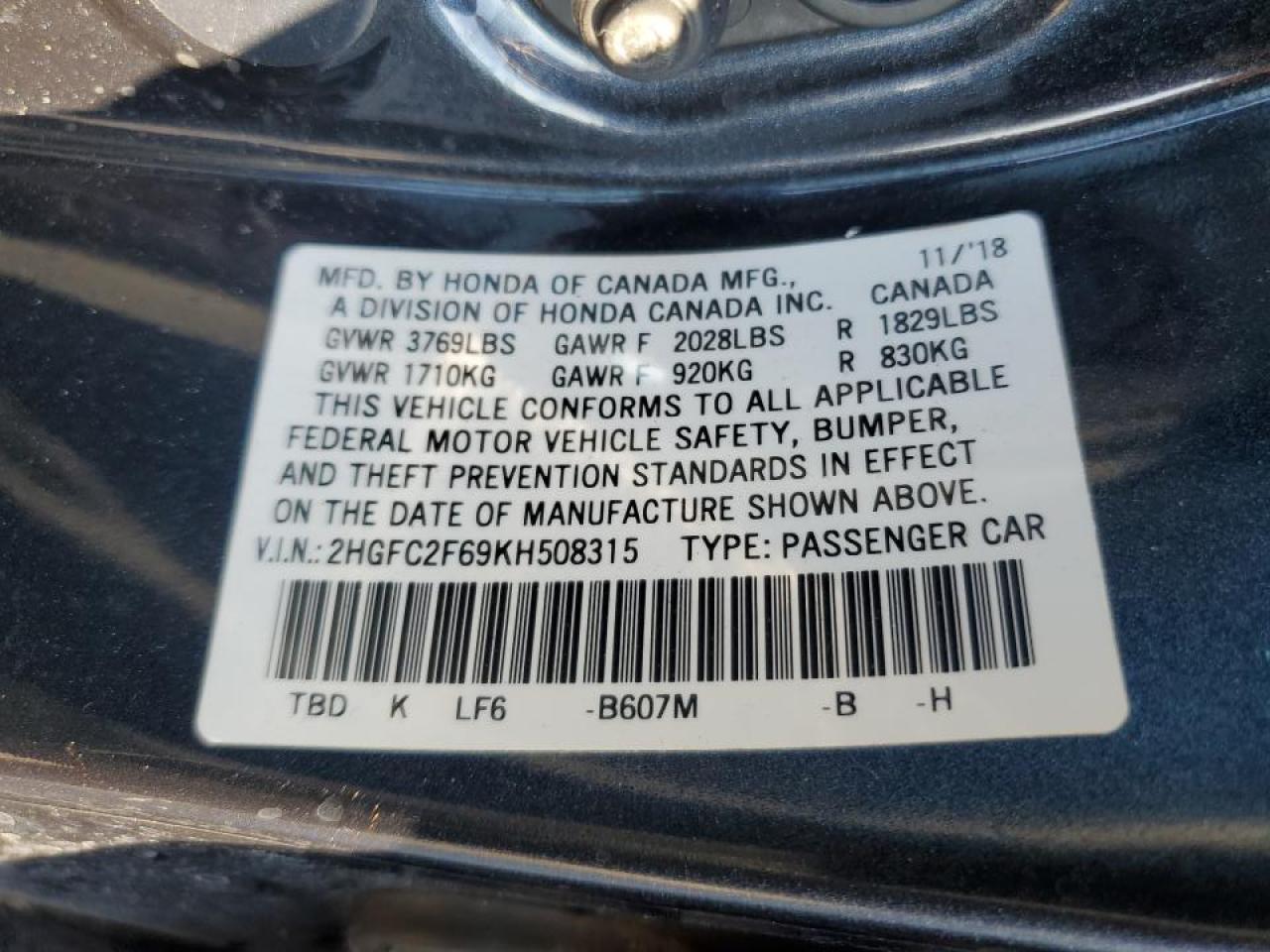 2019 Honda Civic - Image 12