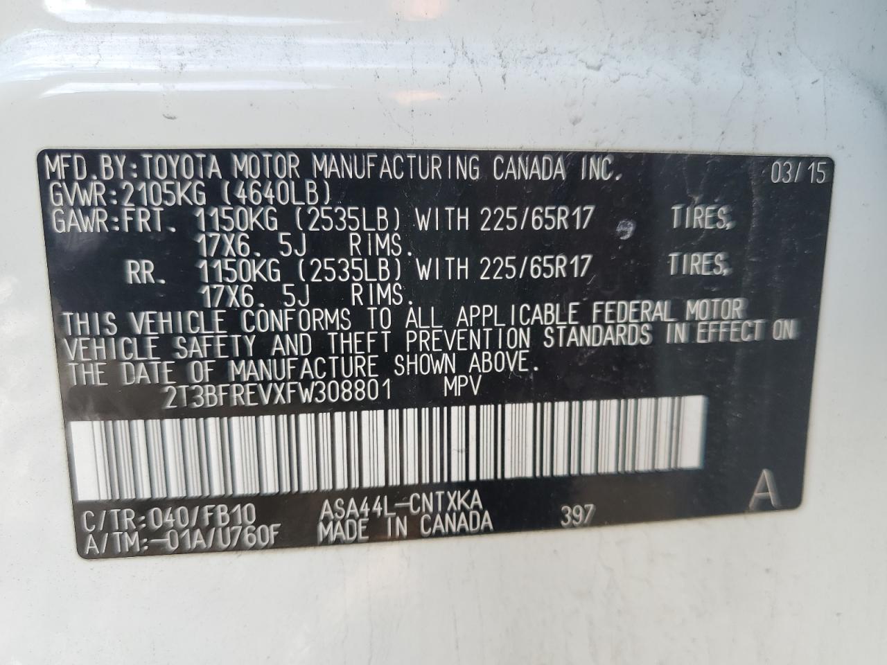 2015 Toyota RAV 4 - Image 13