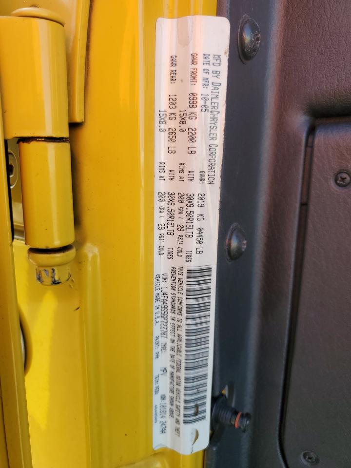 2006 Jeep Wrangler / Tj Sport VIN: 1J4FA49S56P722707 Lot: 44085005