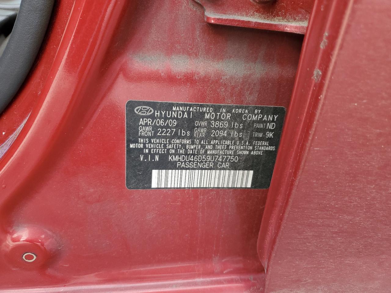 2009 Hyundai Elantra - Image 12