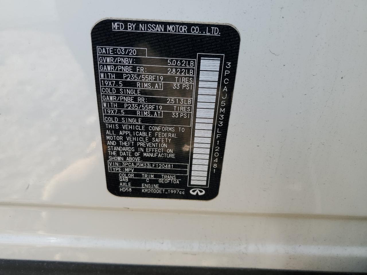 2020 Infiniti QX50 - Image 13