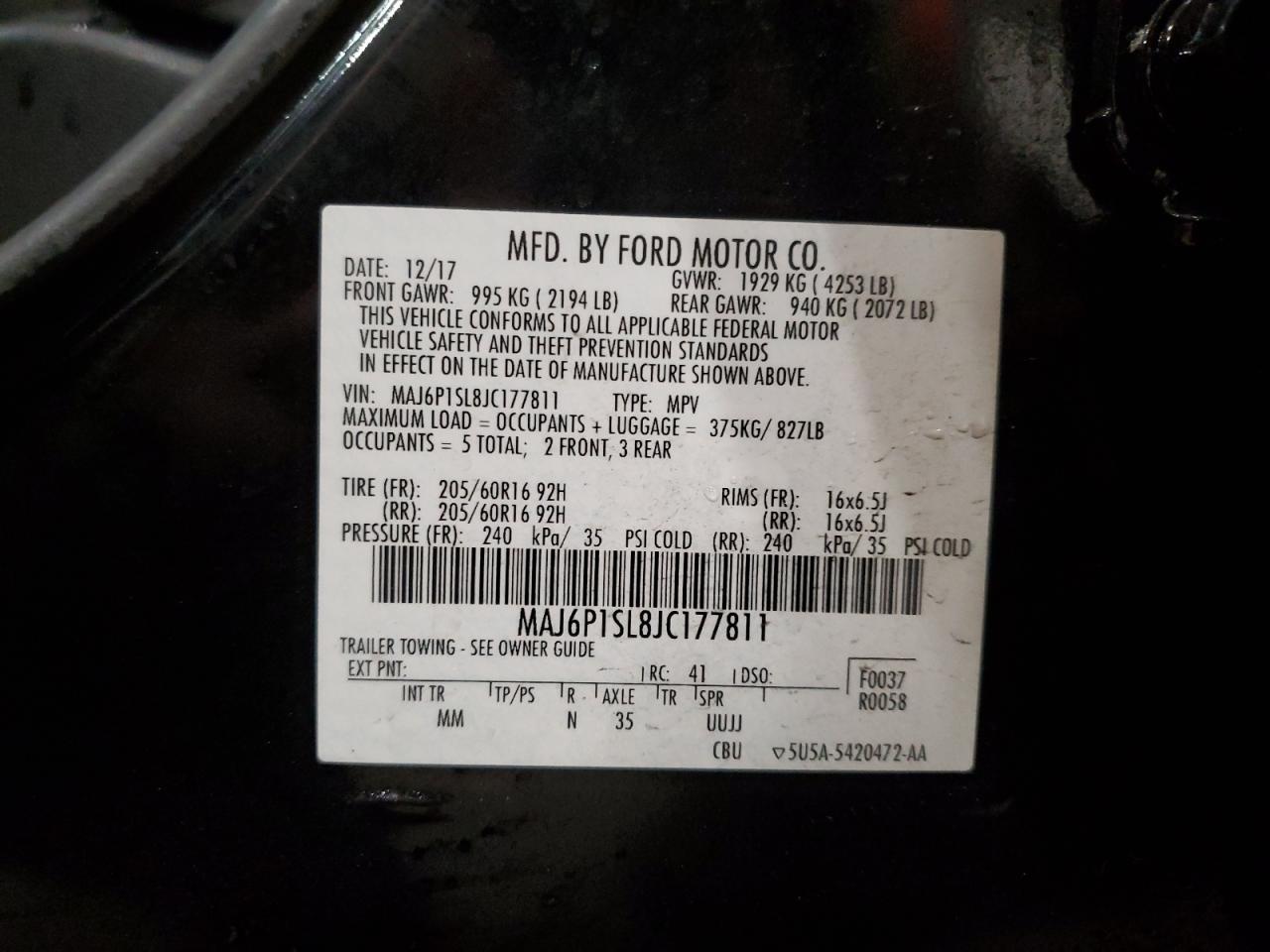 2018 Ford EcoSport - Image 13