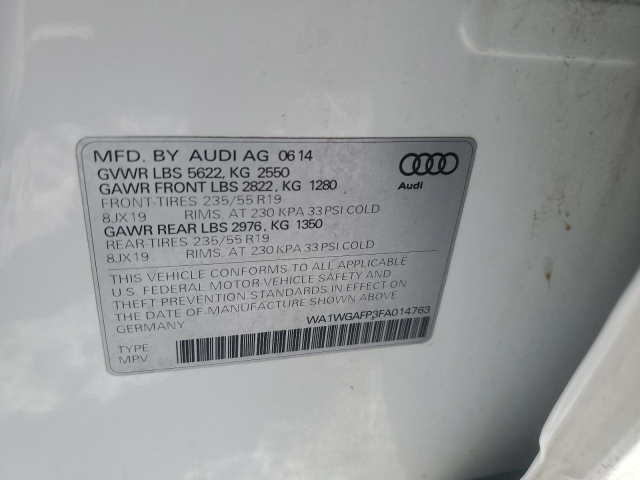 2015 Audi Q5 - Image 13