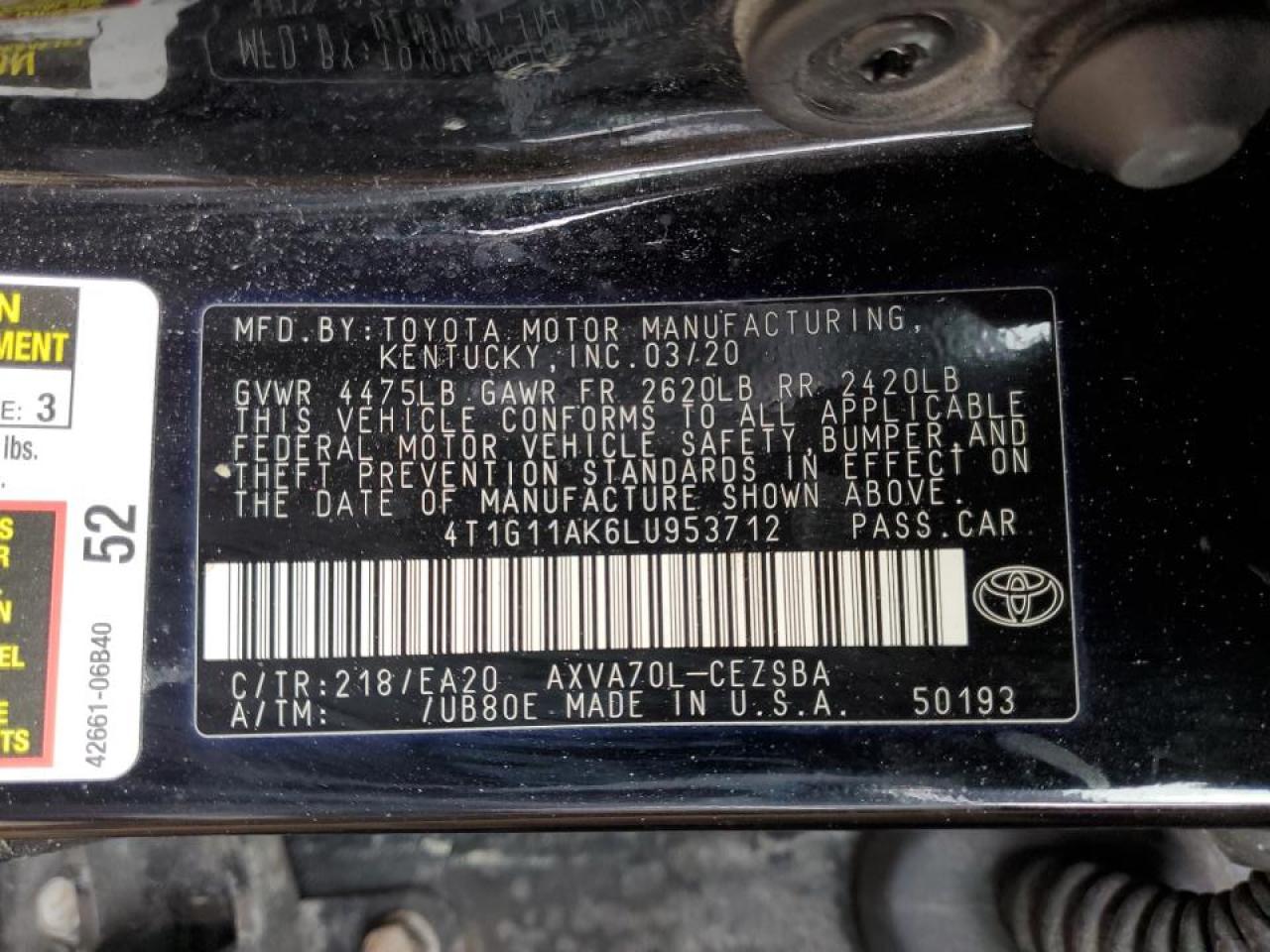 2020 Toyota Camry - Image 12