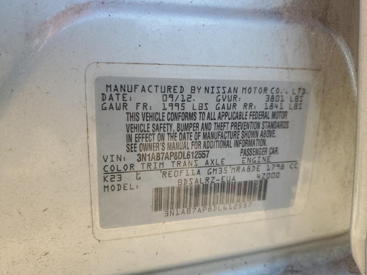 2013 Nissan Sentra - Image 12
