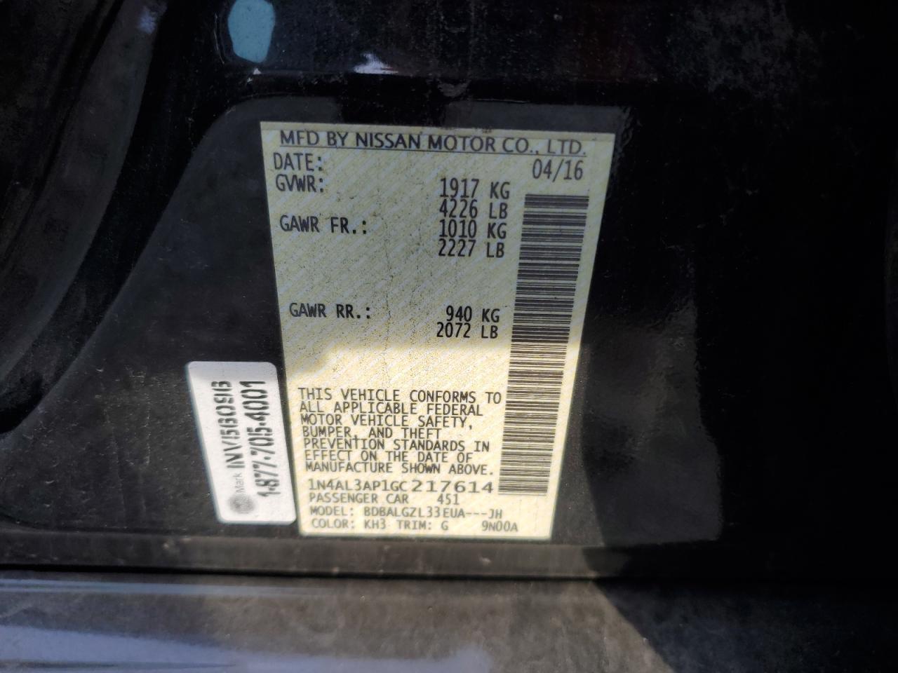 2016 Nissan Altima - Image 12