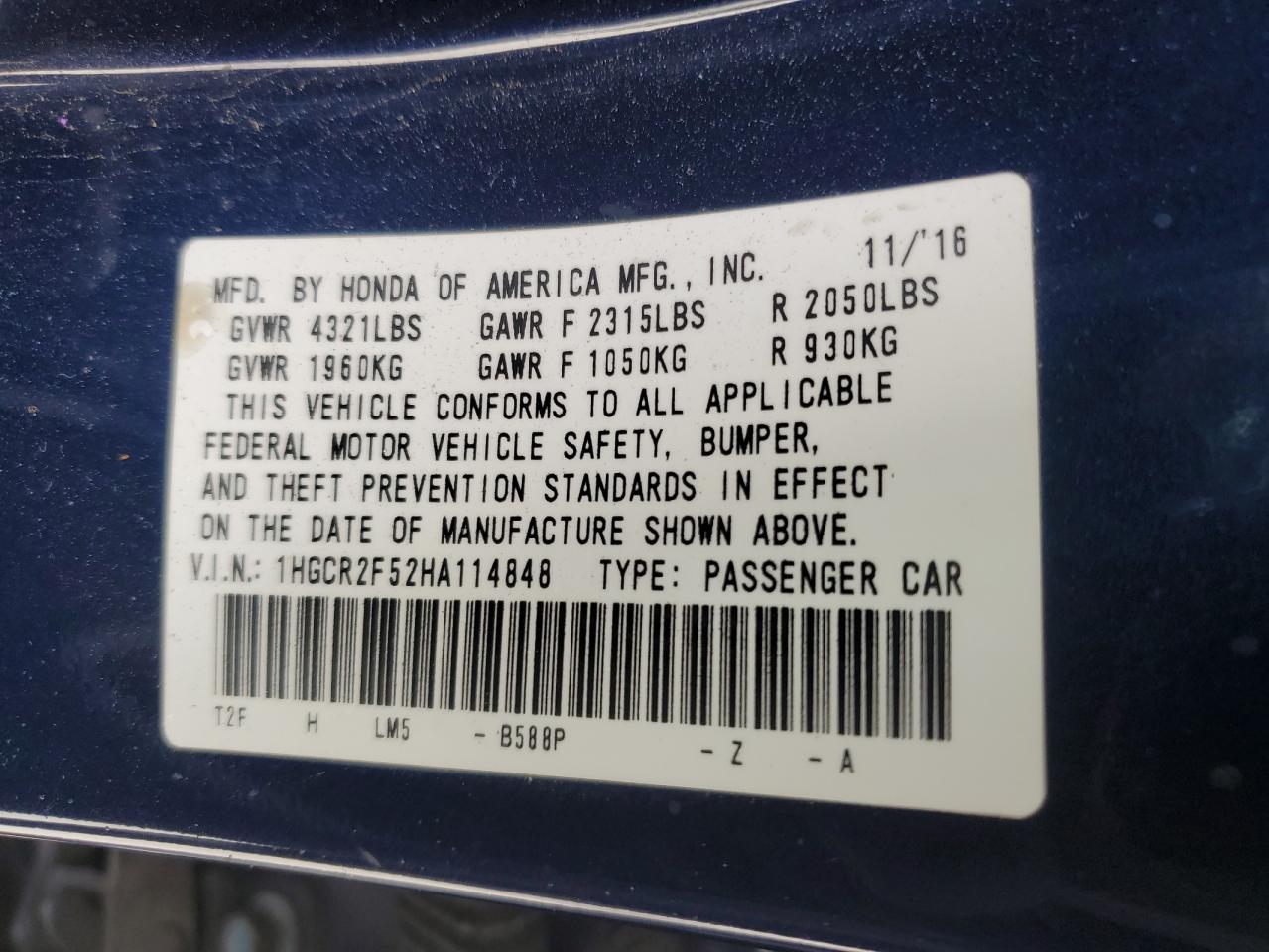 2017 Honda Accord - Image 12
