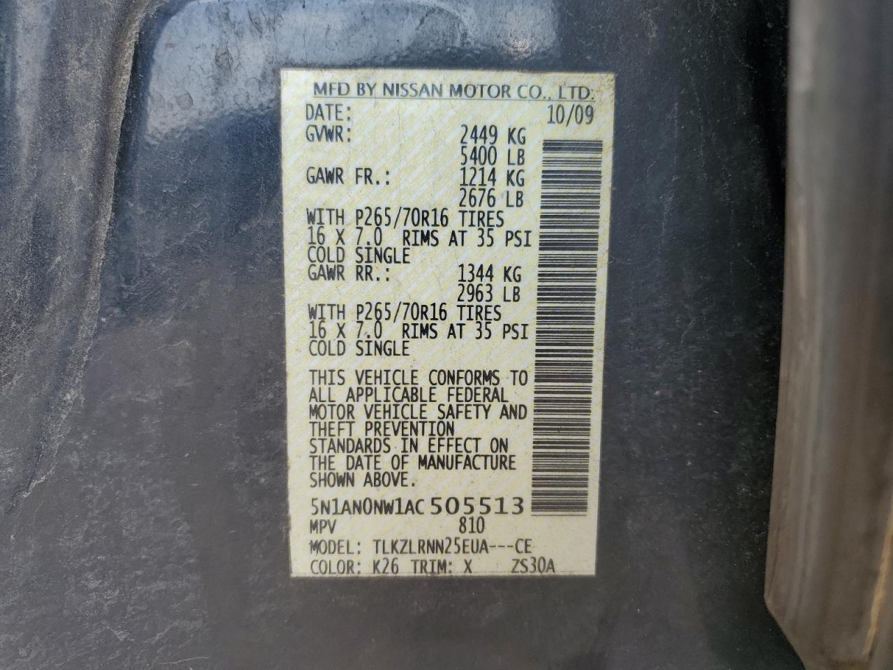 2010 Nissan XTerra - Image 13