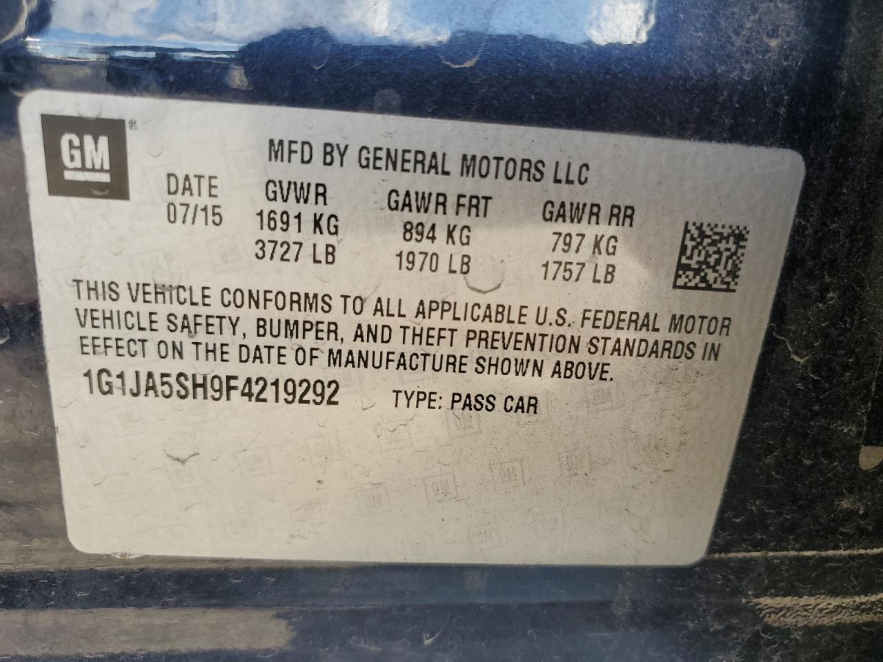 2015 Chevrolet Sonic - Image 13