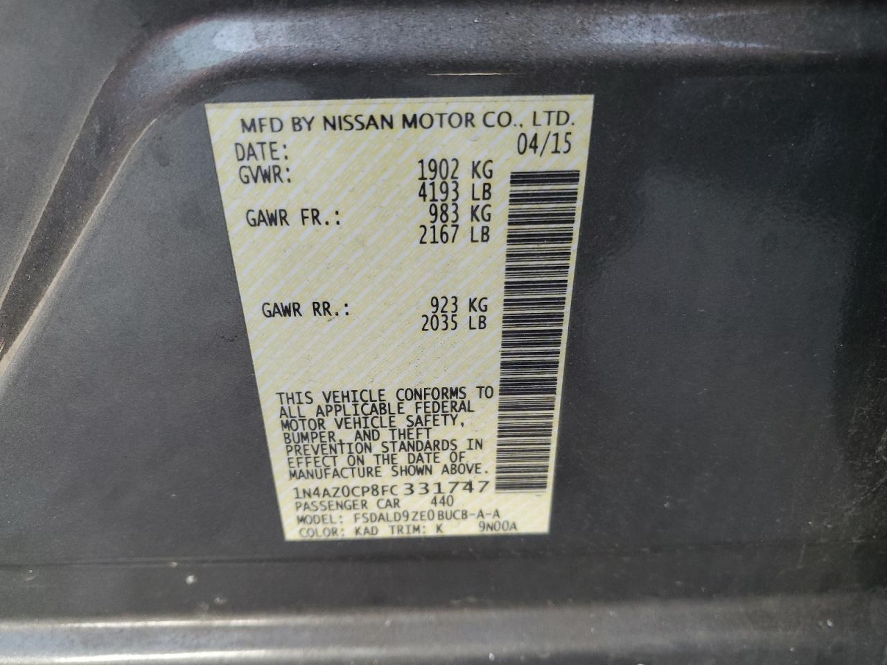 2015 Nissan Leaf - Image 13