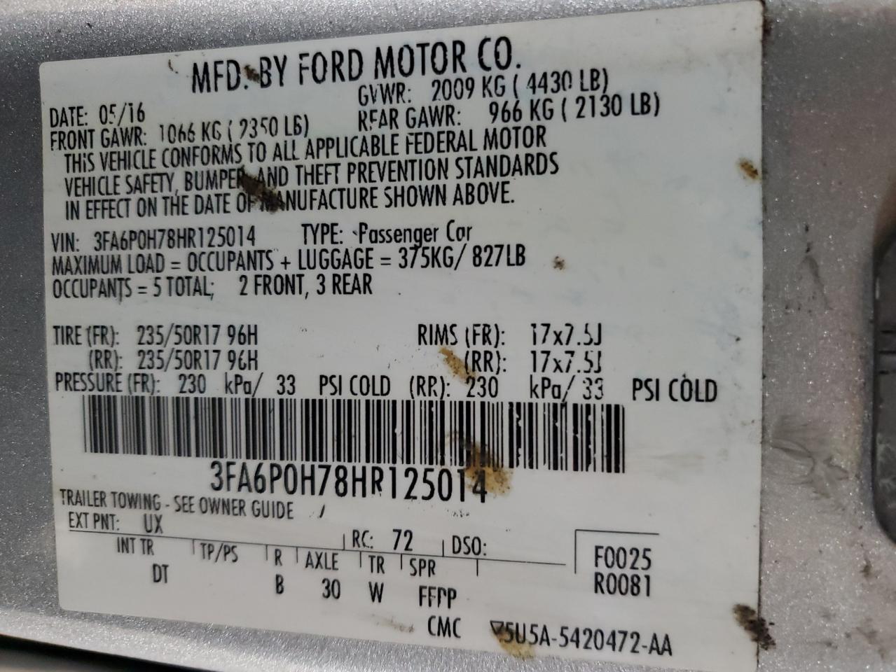 2017 Ford Fusion - Image 12