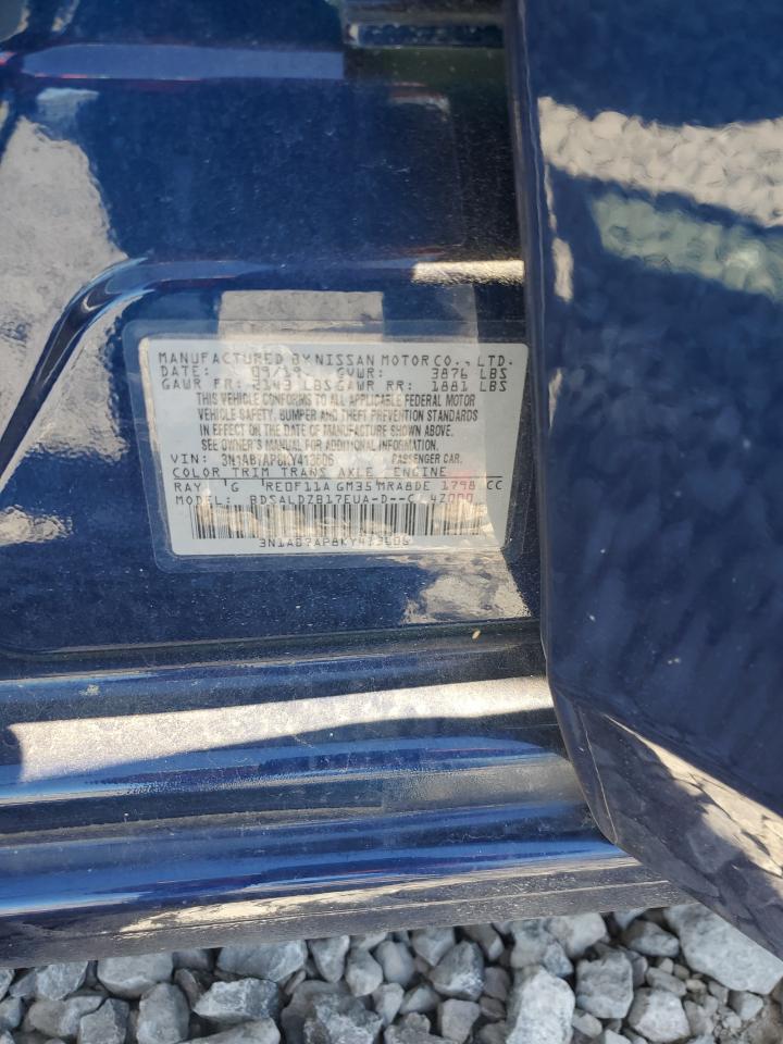 2019 Nissan Sentra S VIN: 3N1AB7AP8KY413606 Lot: 46512725