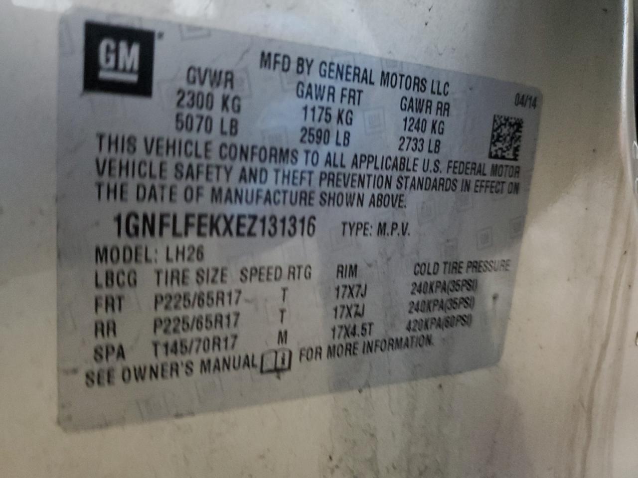 2014 Chevrolet Equinox - Image 13