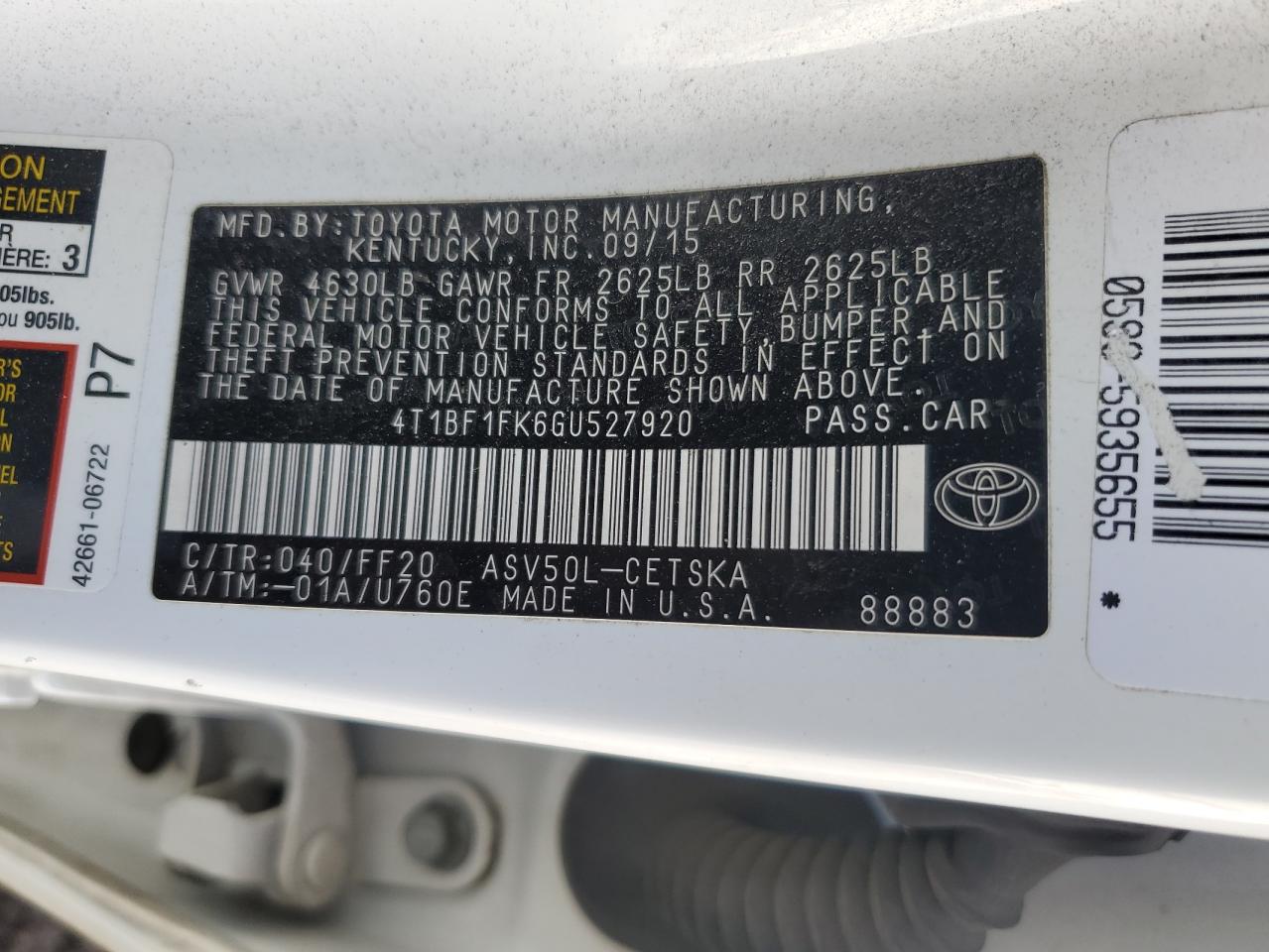 2016 Toyota Camry - Image 12