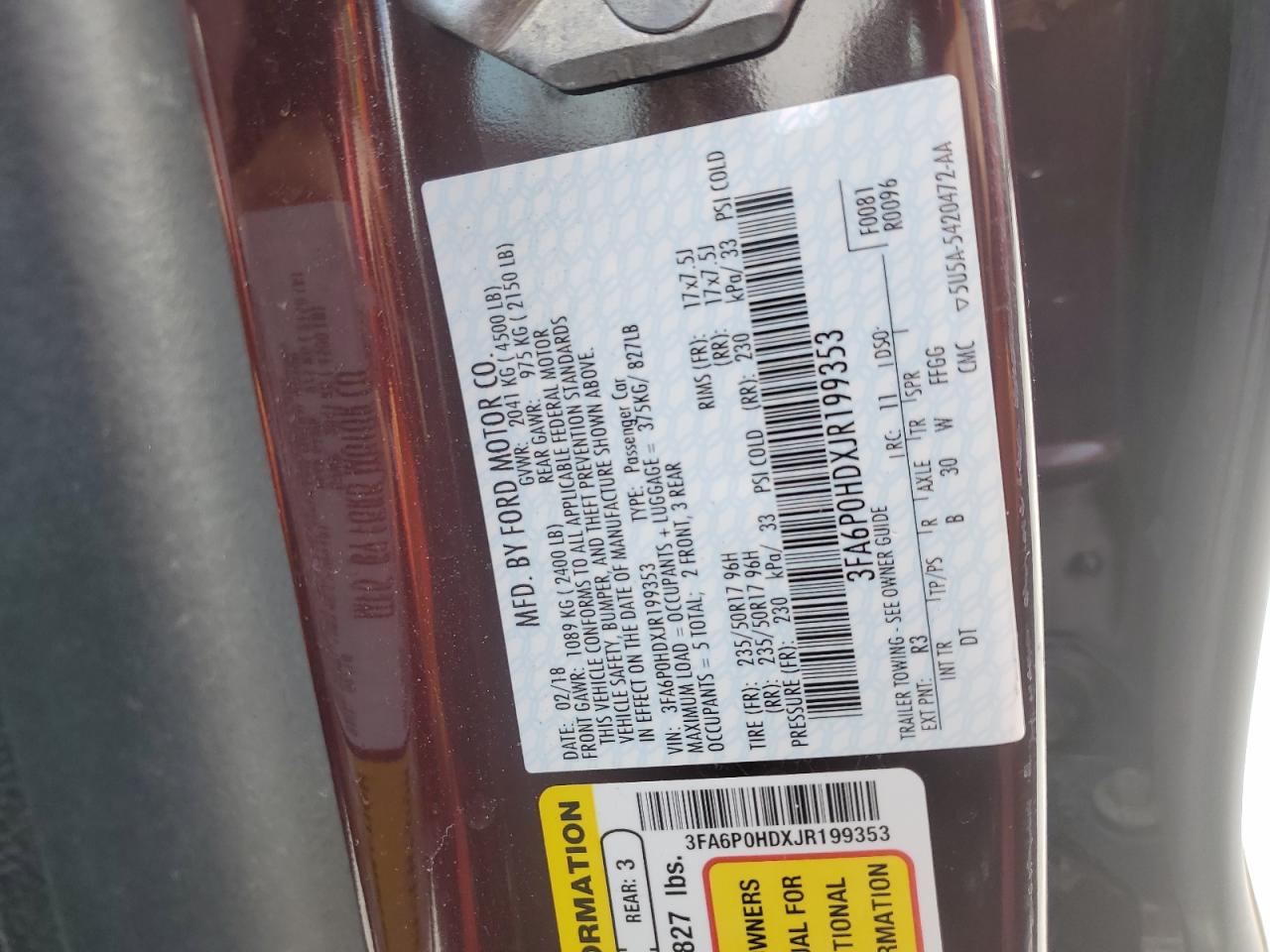 2018 Ford Fusion - Image 12