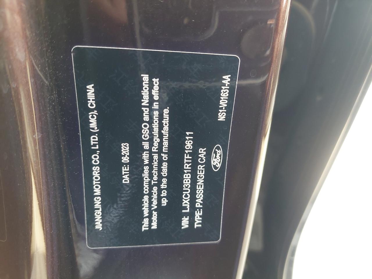 LJXCU3BB1RTF19611 - 2024 Ford TERRITORY - #47146905