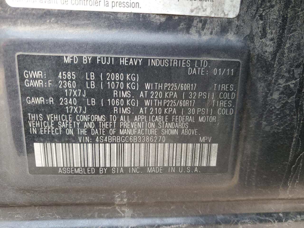 2011 Subaru Outback - Image 14