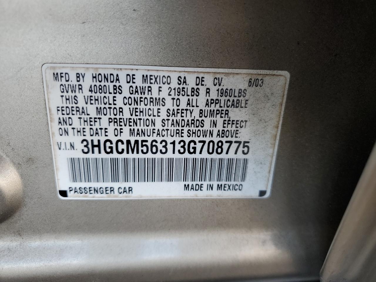 2003 Honda Accord - Image 14