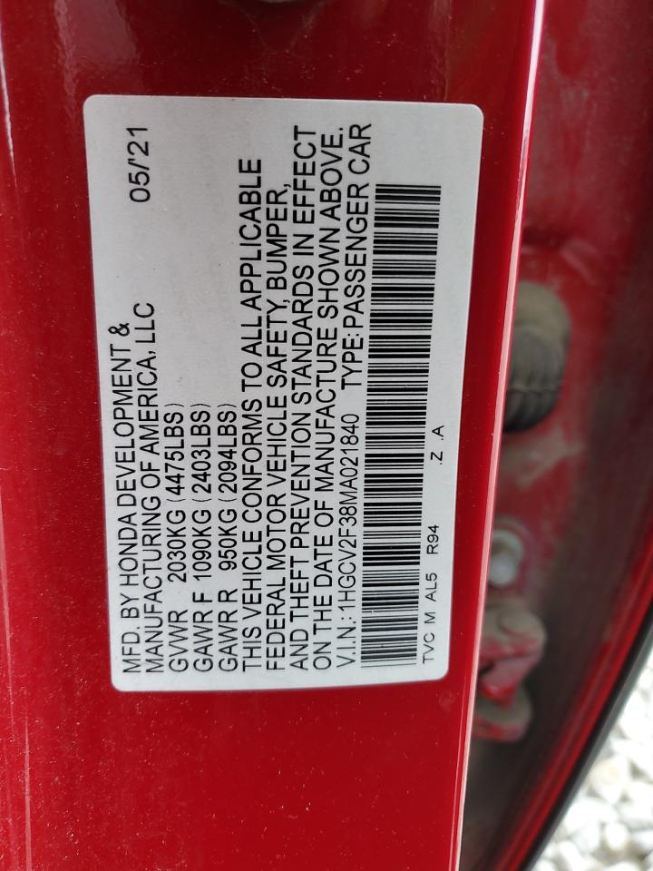 2021 Honda Accord - Image 12