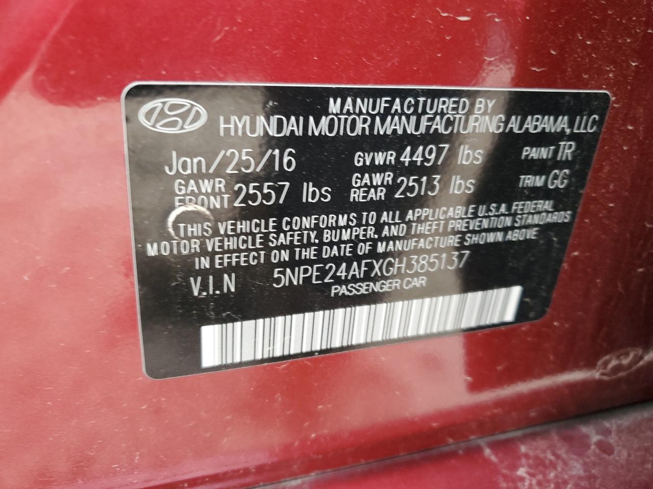 2016 Hyundai Sonata - Image 12