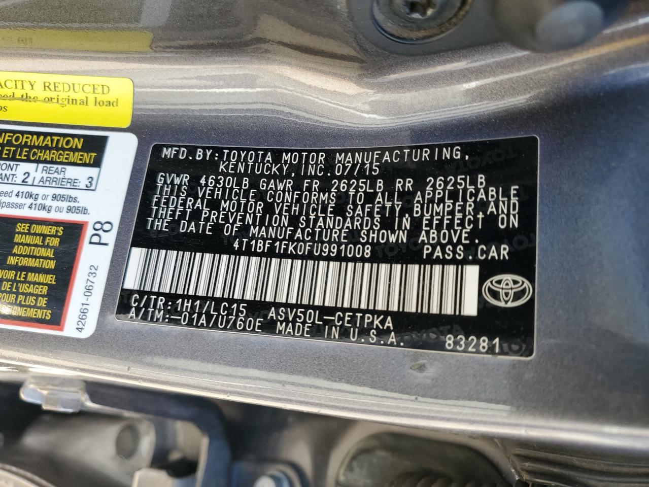 2015 Toyota Camry - Image 12