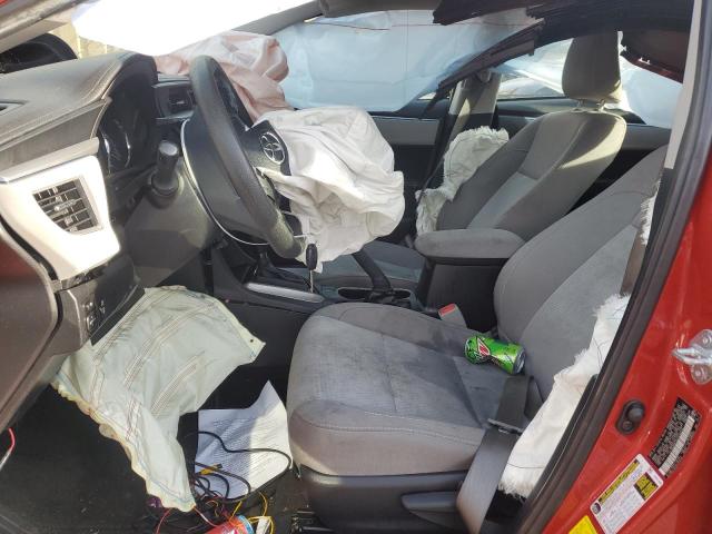 Sedans TOYOTA COROLLA 2016 Czerwony