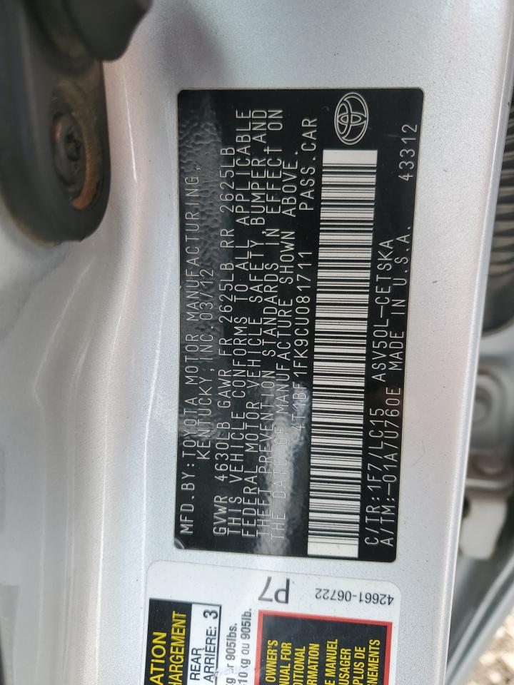 2012 Toyota Camry - Image 12