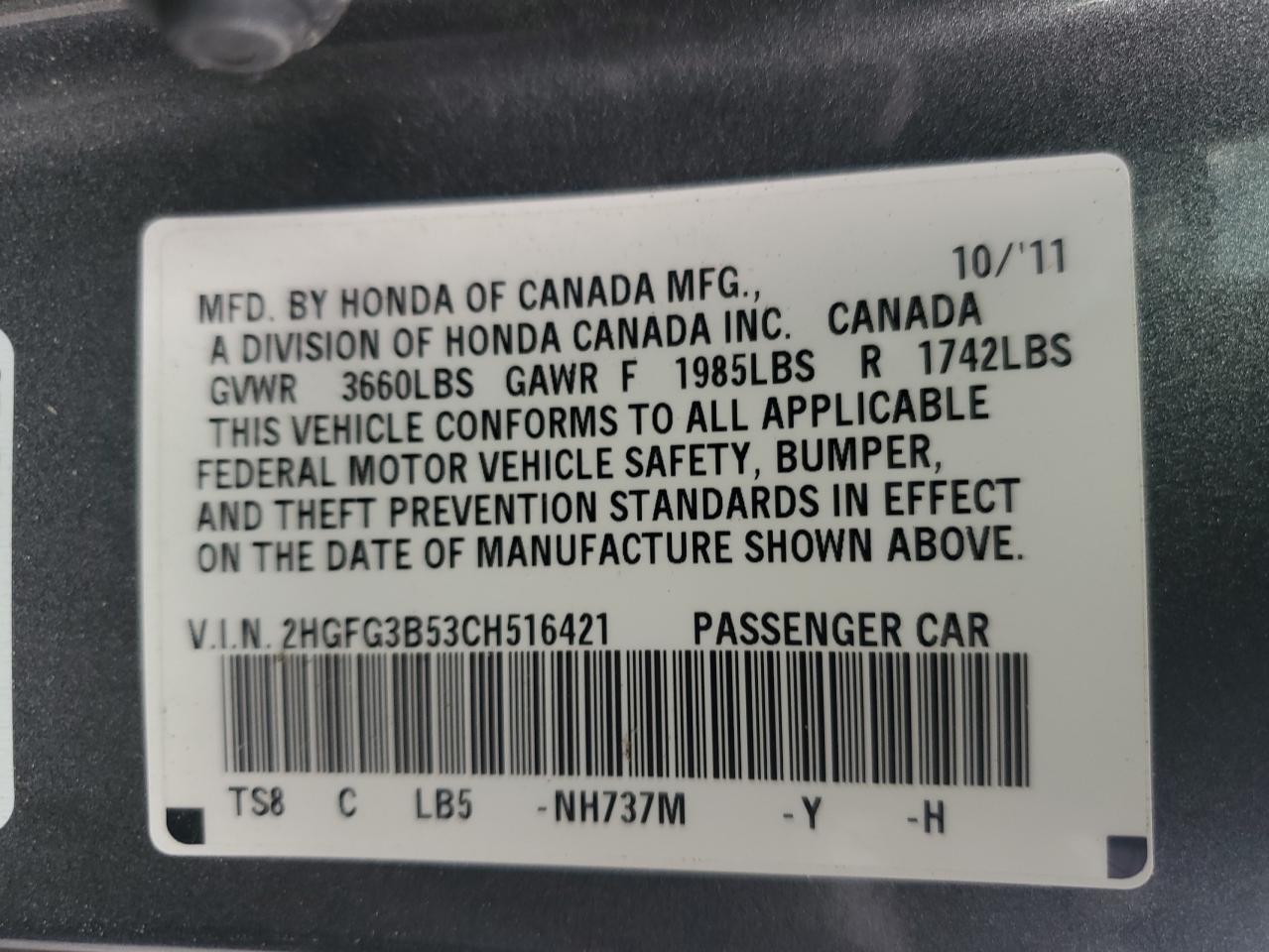 2012 Honda Civic - Image 14