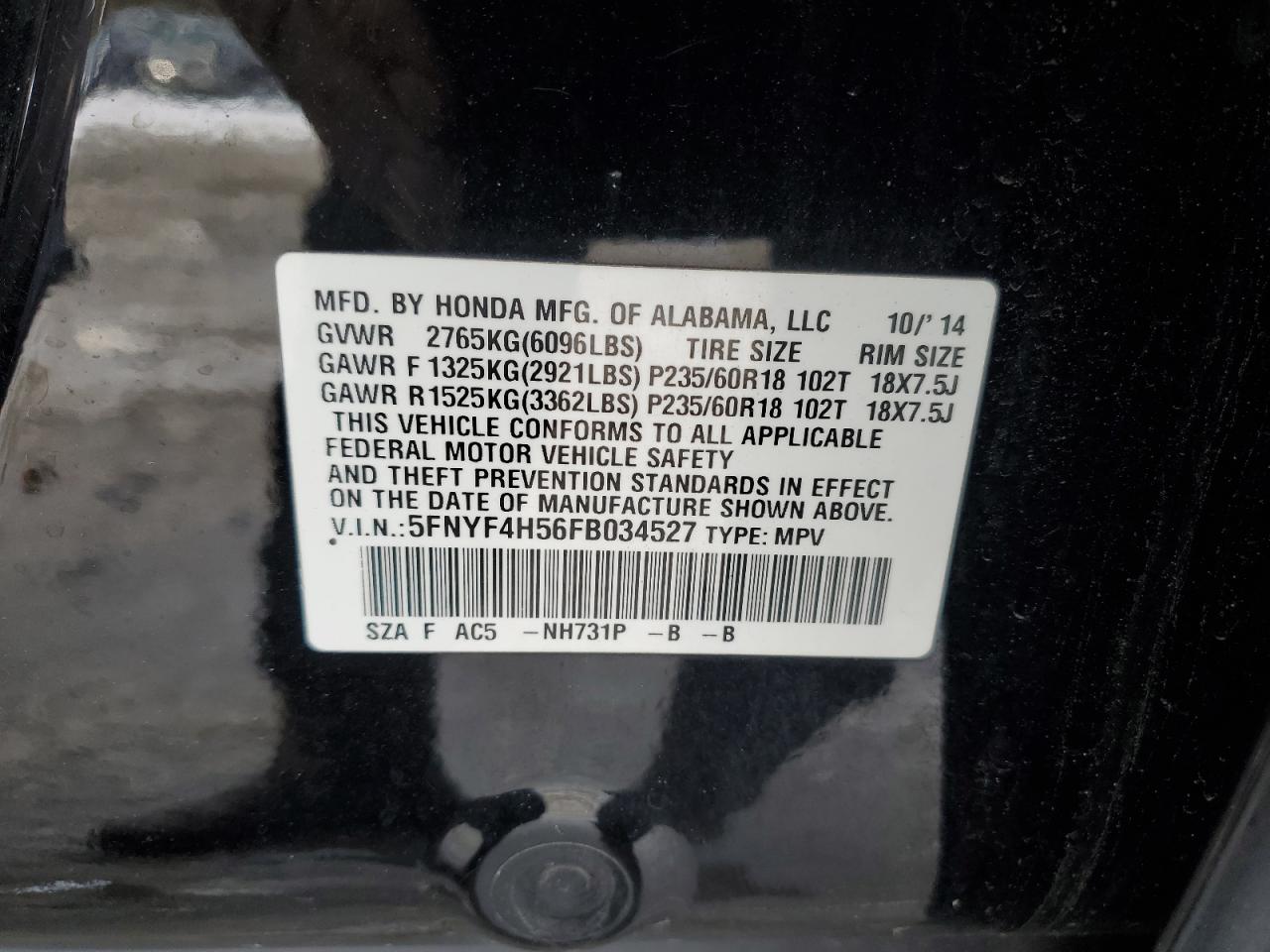 2015 Honda Pilot - Image 14