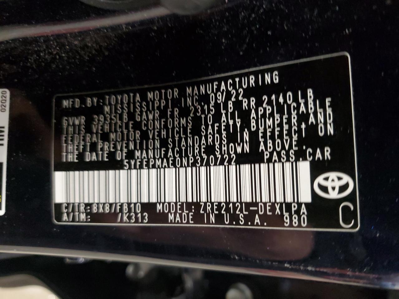 2022 Toyota Corolla - Image 12