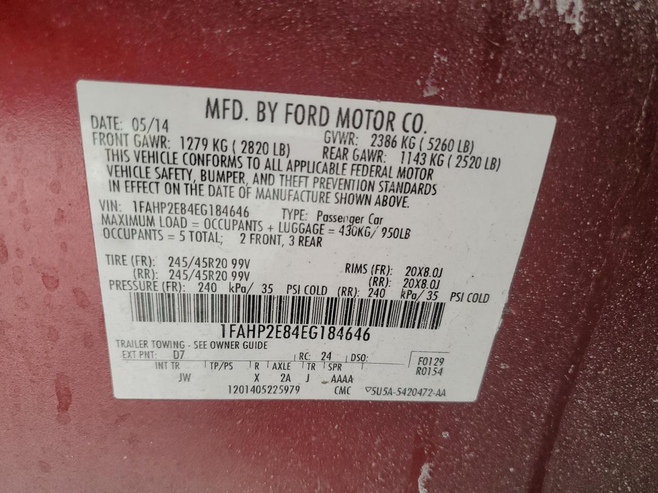 2014 Ford Taurus - Image 12