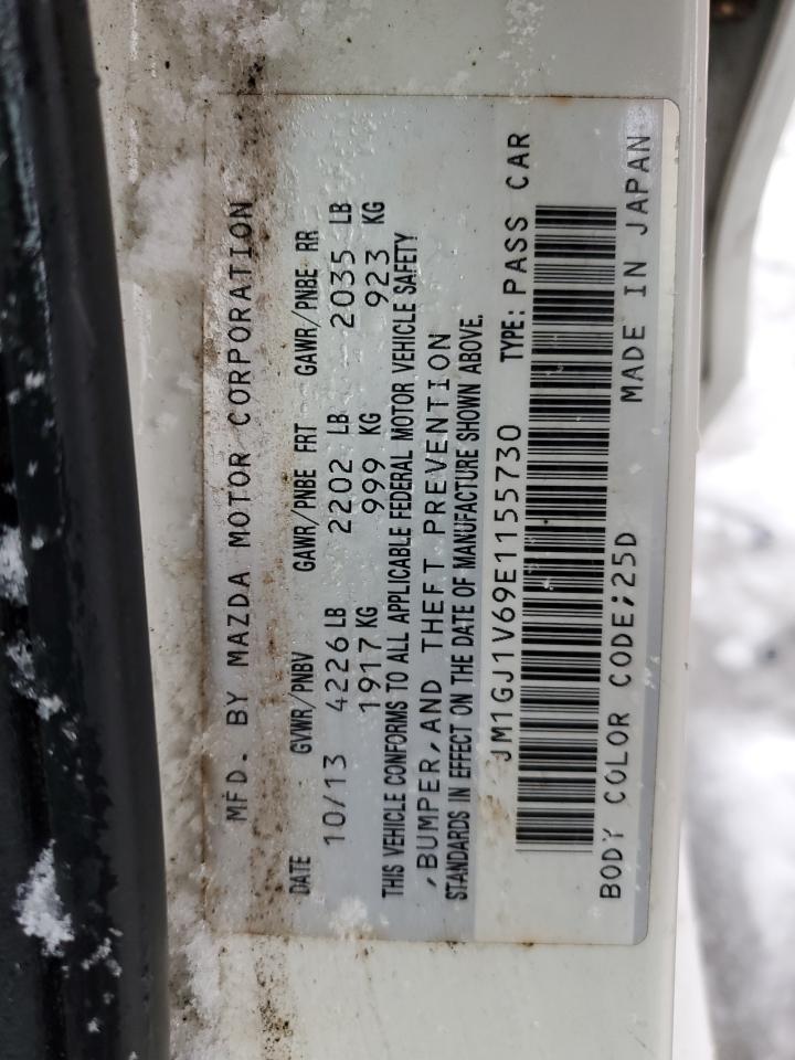 2014 Mazda 6 Touring VIN: JM1GJ1V69E1155730 Lot: 44119725