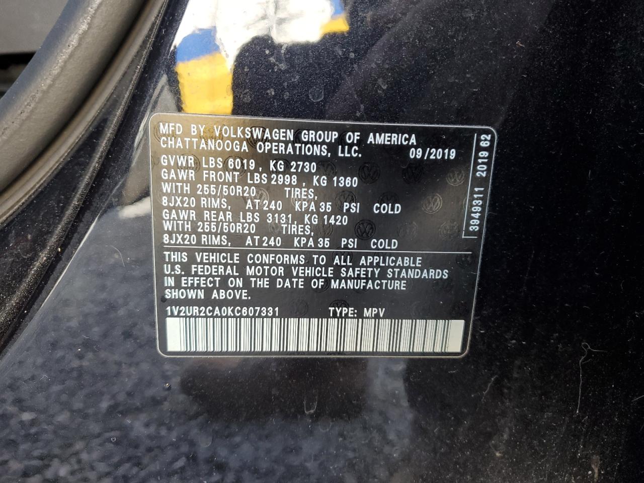 2019 Volkswagen Atlas - Image 13