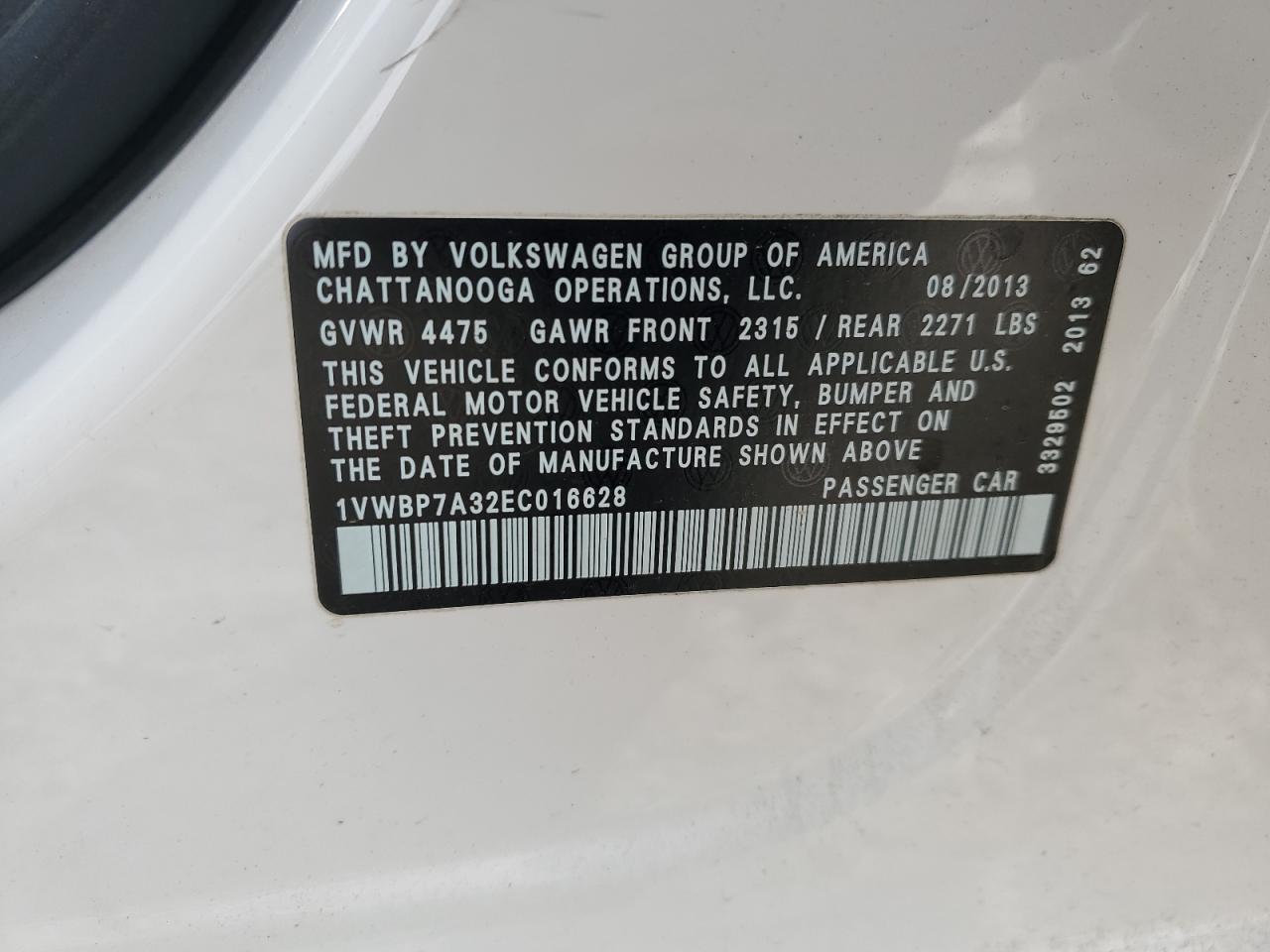 2014 Volkswagen Passat - Image 15
