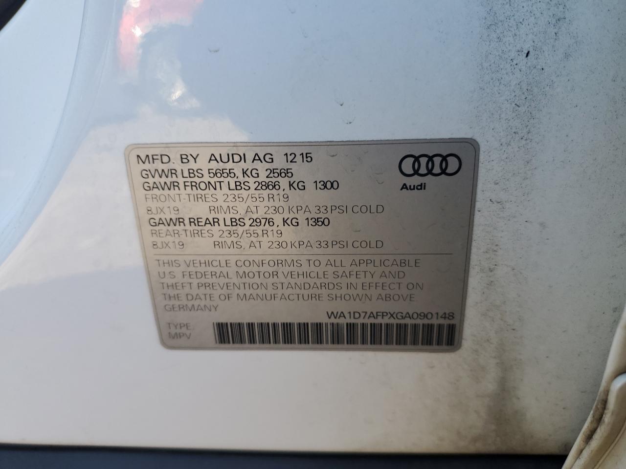 2016 Audi Q5 - Image 13
