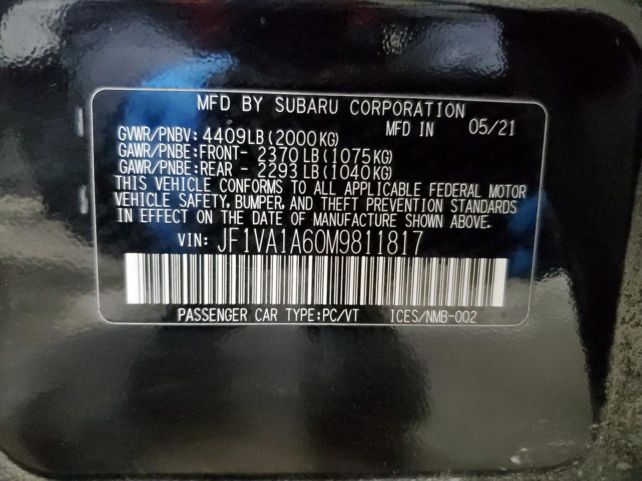 2021 Subaru WRX - Image 15