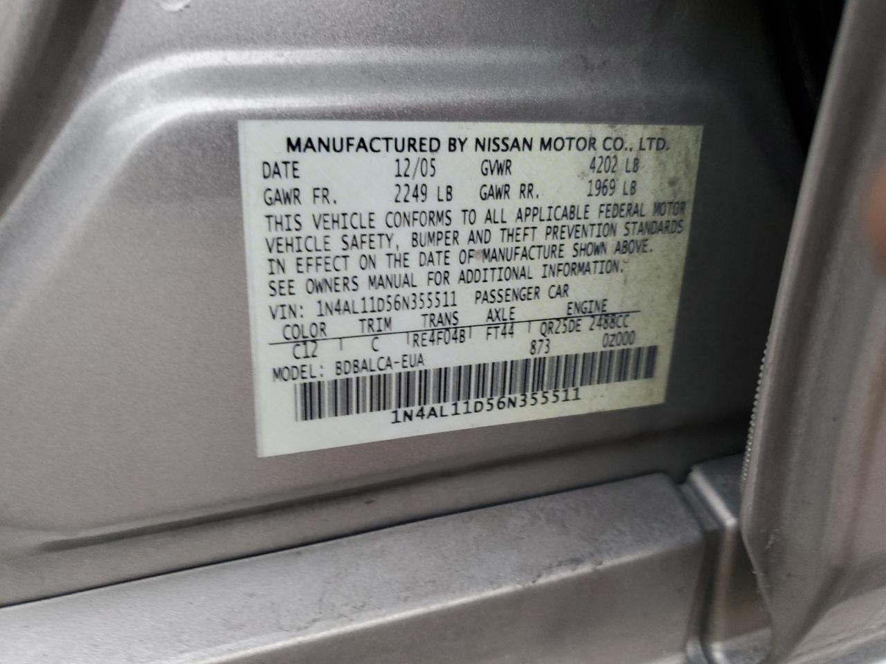 2006 Nissan Altima - Image 13