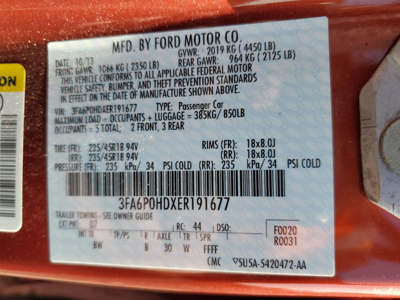 2014 Ford Fusion - Image 15