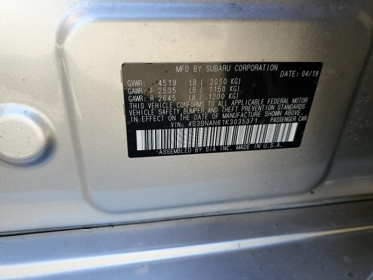 2019 Subaru Legacy - Image 14