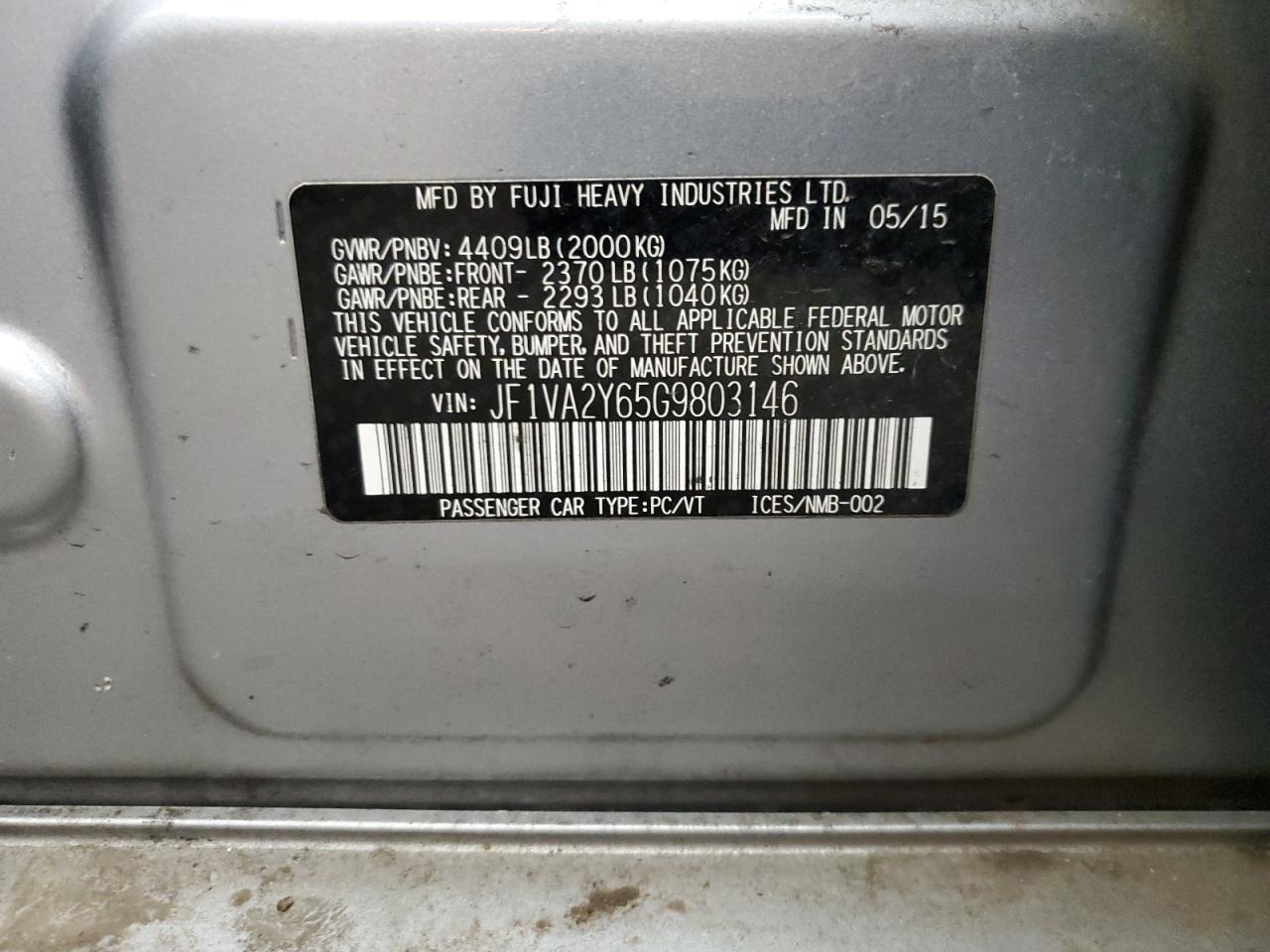 2016 Subaru WRX - Image 14