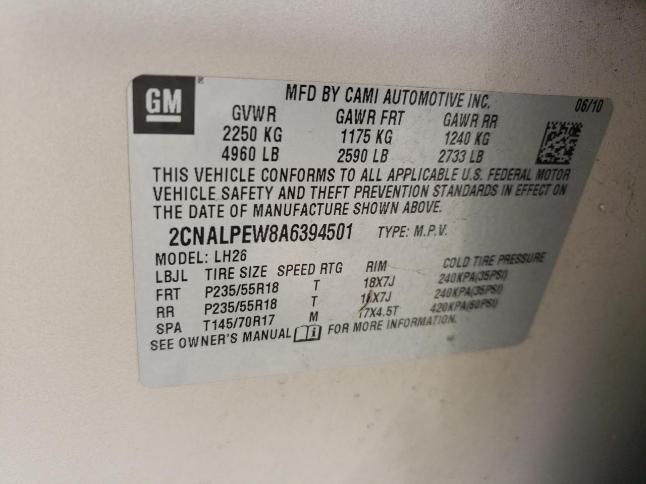 2010 Chevrolet Equinox - Image 16