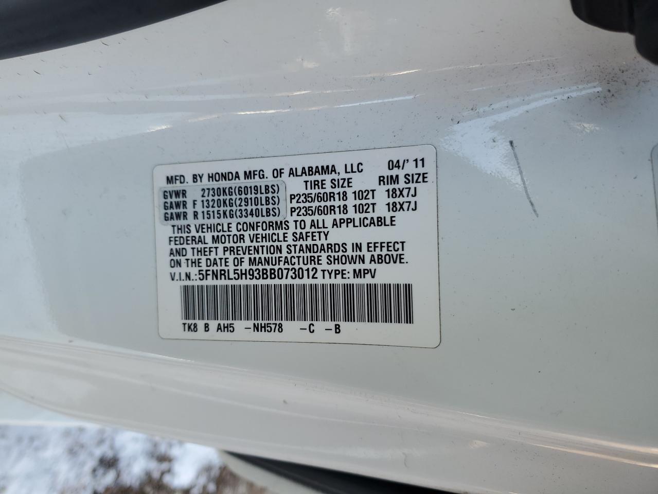 2011 Honda Odyssey - Image 13