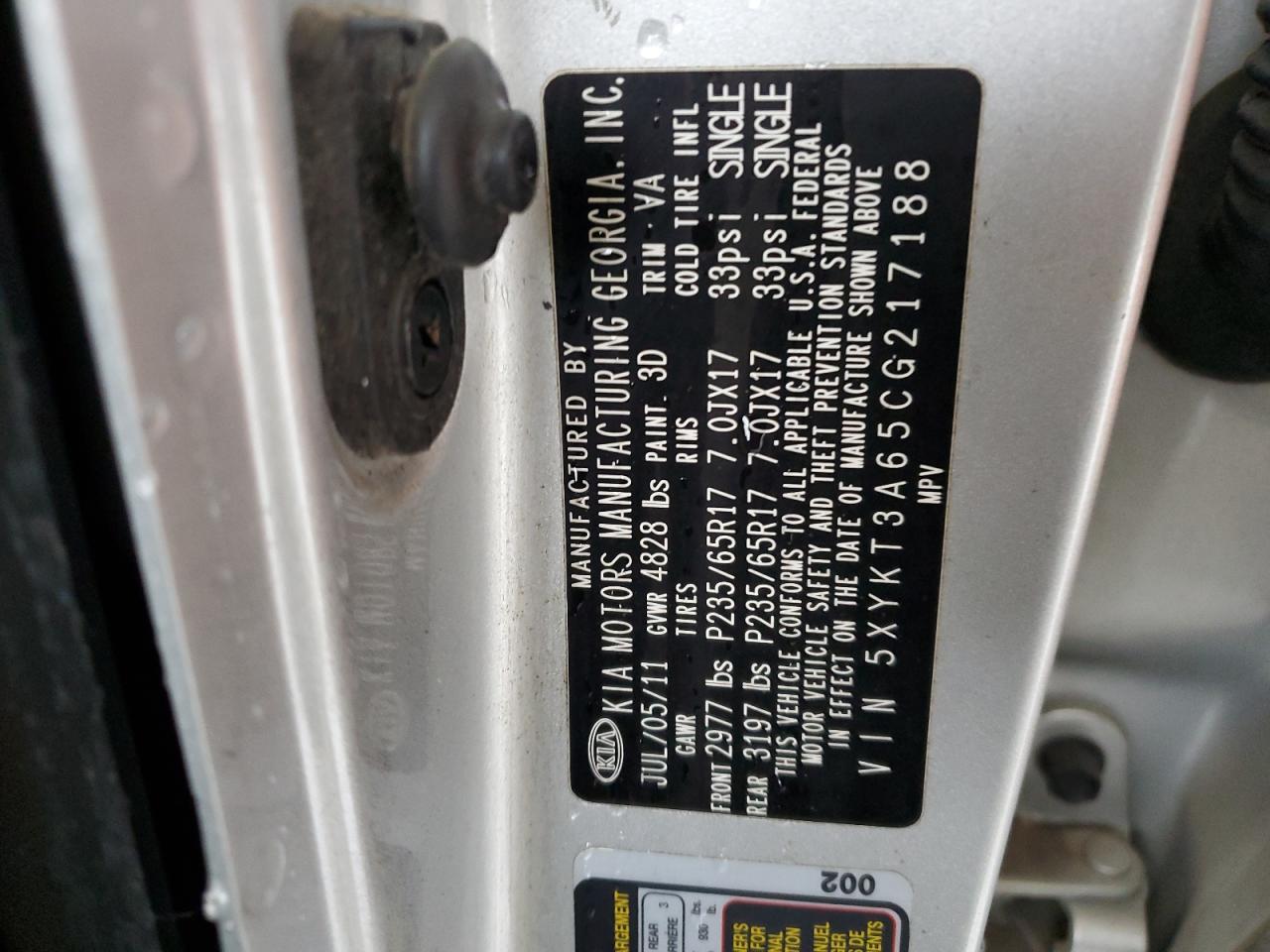 2012 Kia Sorento - Image 14