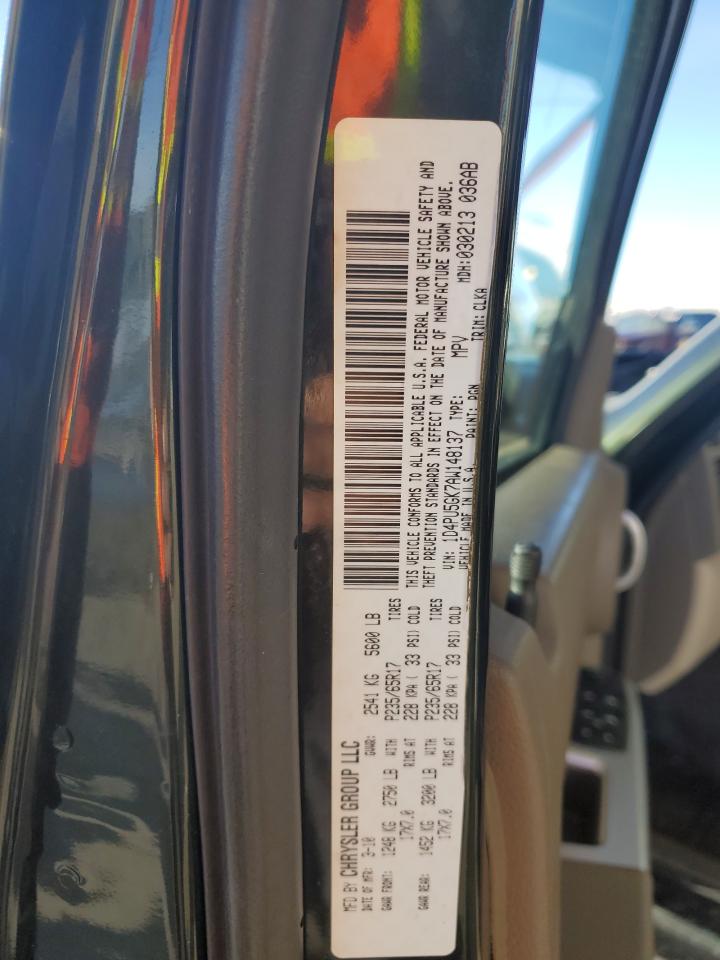 2010 Dodge Nitro Sxt VIN: 1D4PU5GK7AW148137 Lot: 46541785