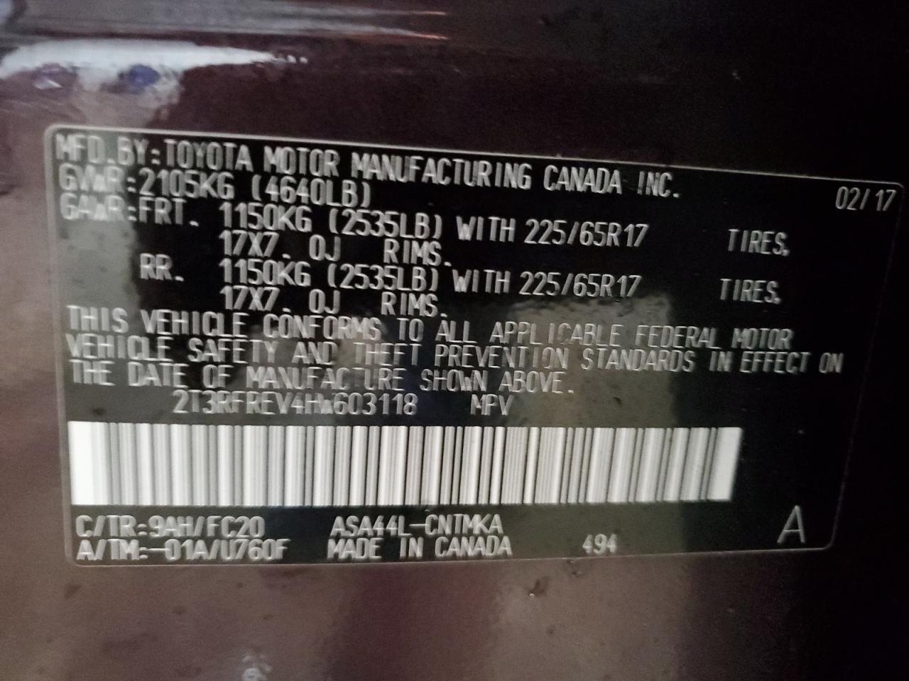 2017 Toyota RAV 4 - Image 13