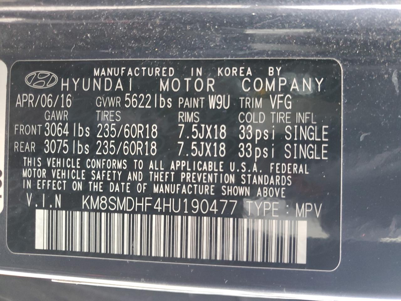 2017 Hyundai Santa Fe - Image 13