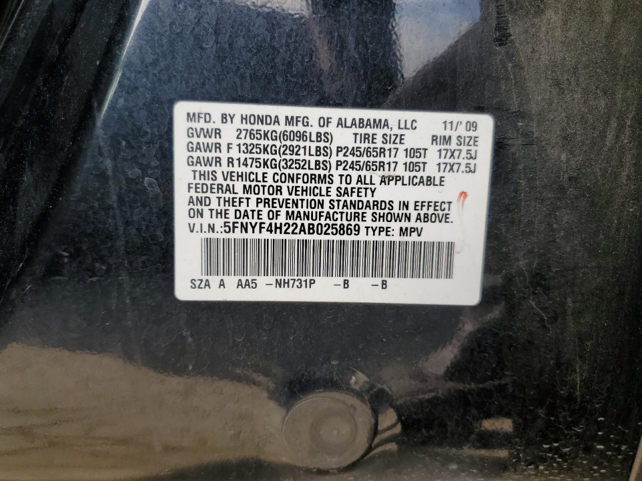2010 Honda Pilot - Image 13