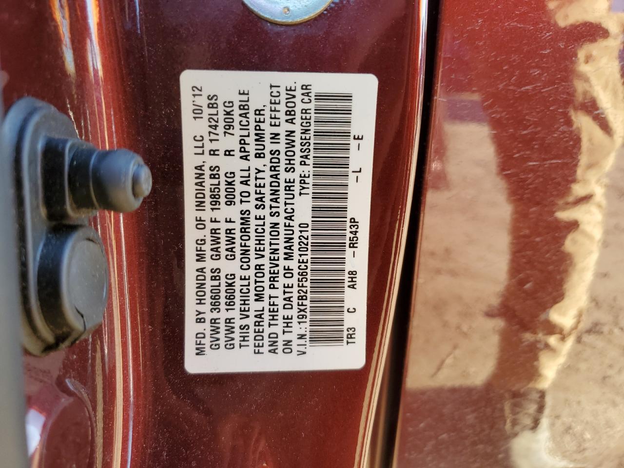2012 Honda Civic - Image 12