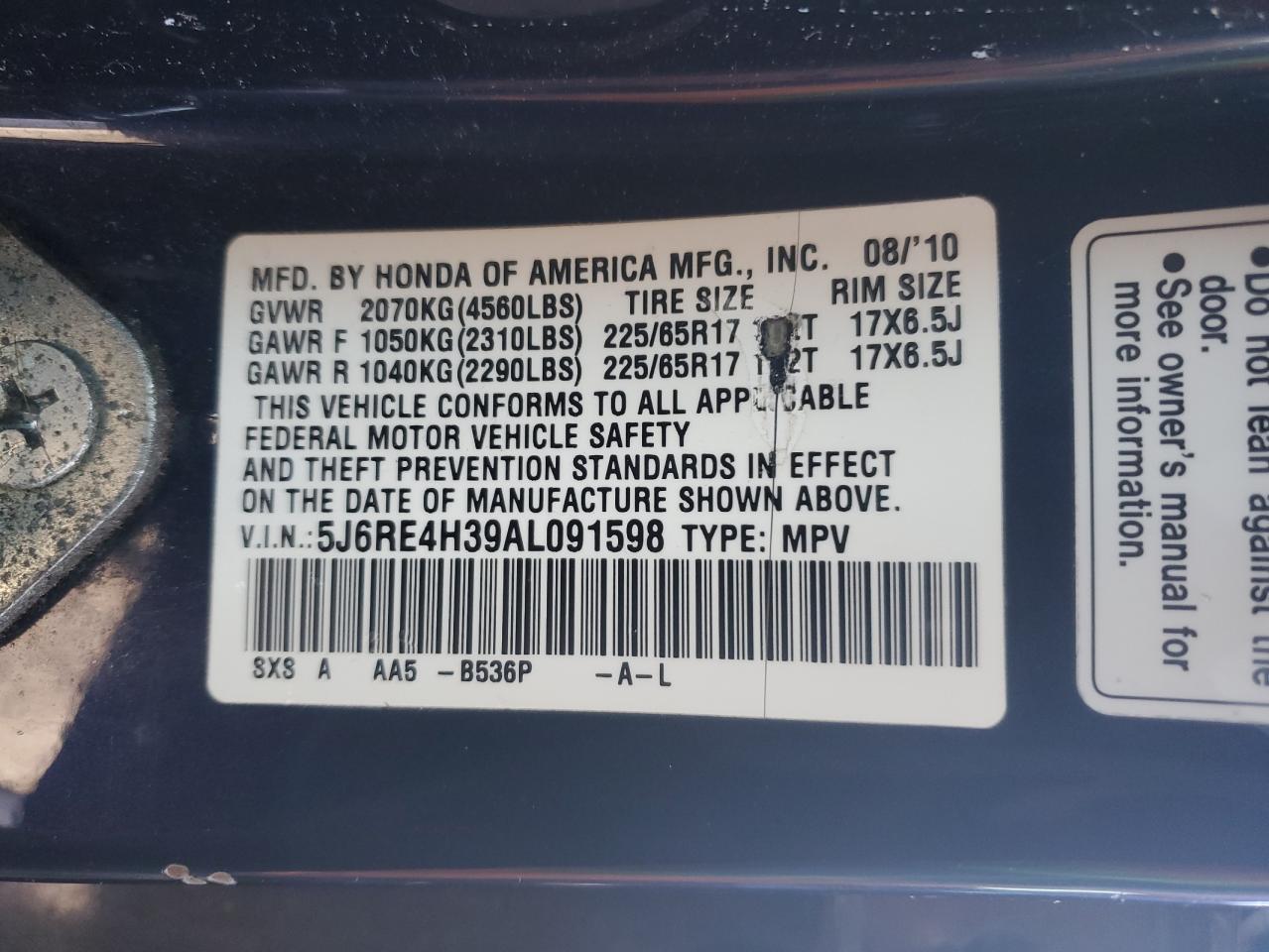 2010 Honda CR-V - Image 13