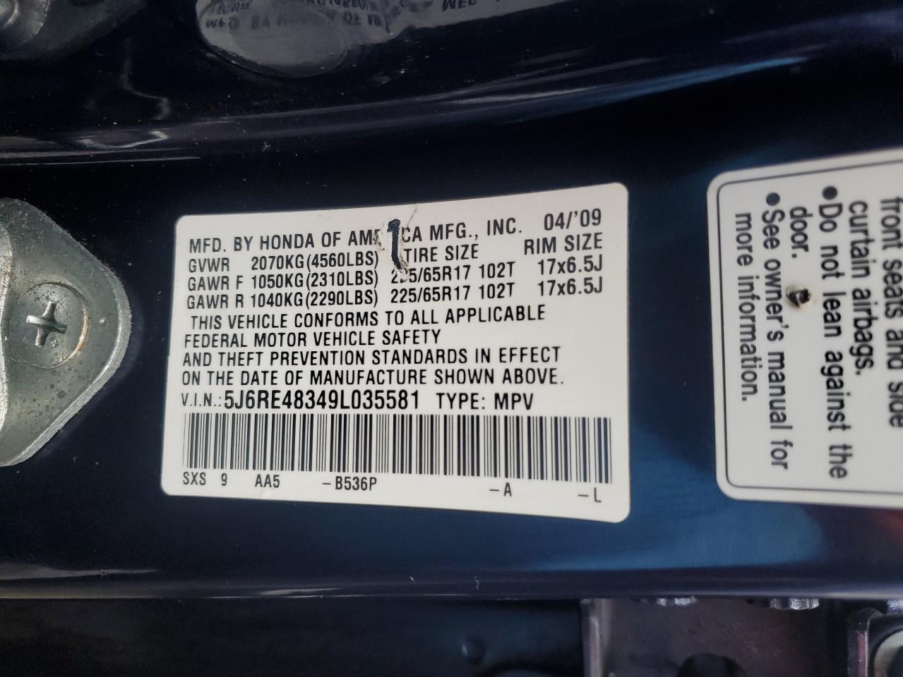 2009 Honda CR-V - Image 12